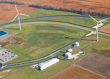 2014: Wind turbines at Honda’s Russels Point, OH plant