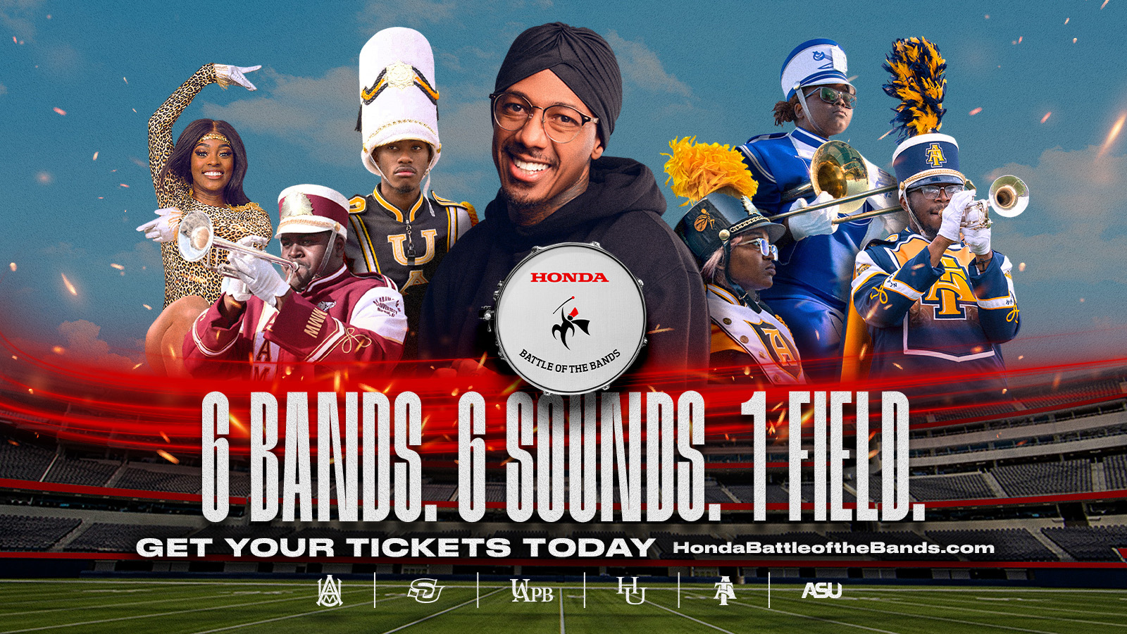 Six bands. Six sounds. One field. Get your tickets today. HondaBattleOfTheBands.com